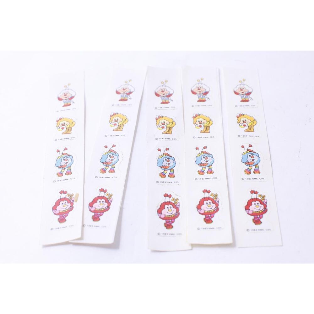 Rainbow Brite Sprites, Sticker Set, Twink, Spark, Spritzie, Romeo, 1983,